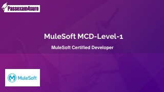 MuleSoft  MCD-Level-1 Real Exam Questions and Answers Free