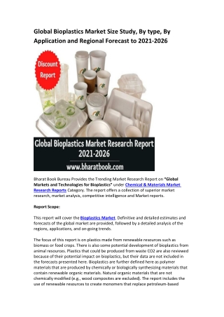 Global Bioplastics Market Research Report 2021-2026
