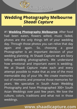 Wedding Photography Melbourne Shaadi Capture