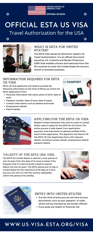 Official ESTA US Visa - Travel Authorization for the USA - US Visa Online - US Tourist Visa