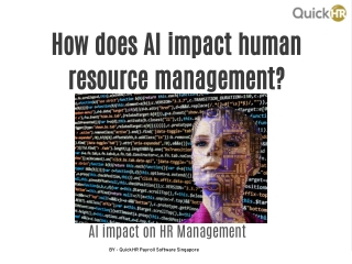 How does AI impact human resource management?