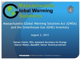 Introduction  GWSA Overview  Emissions Inventory 