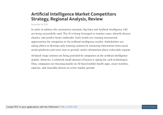 Artificial Intelligence Market to grow at a CAGR of 24.5% | TMR