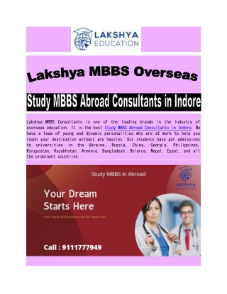 Study MBBS Abroad Consultants in Indore