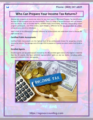 Who Can Prepare Your Income Tax Returns