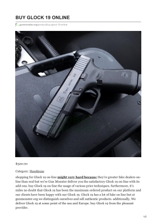 BUY GLOCK 19