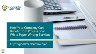 How Your Company Can Benefit from Professional White Paper Writing Services