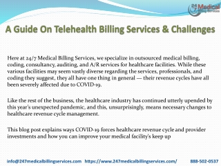 A Guide On Telehealth Billing Services & Challenges PDF