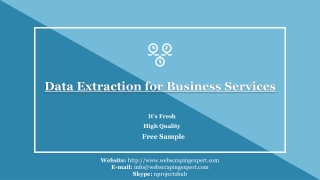 Data Extraction for Business Services