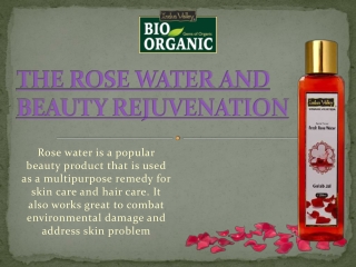 THE ROSE WATER AND BEAUTY REJUVENATION