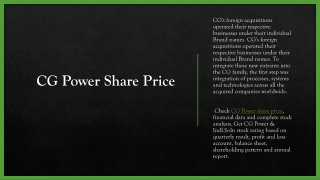 cg-power-share-price