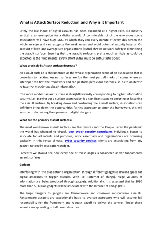 What is Attack Surface Reduction and Why is it Important
