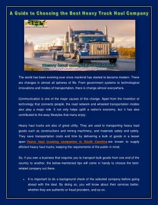 Heavy haul companies near me