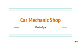 Car Mechanic Shop