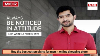 Buy the best cotton shirts for men -  online shopping store