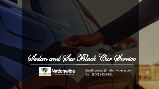 Sedan and SUV Black Car Service