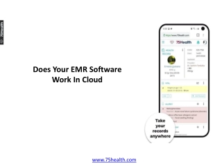 Does Your EMR Software Work In Cloud