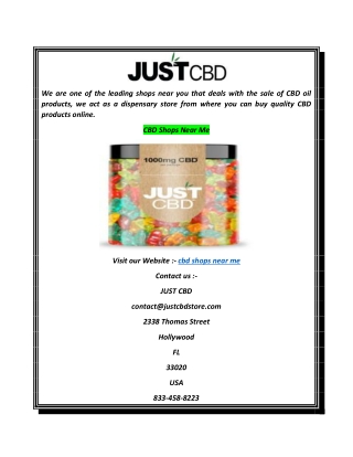 CBD Shops Near Me