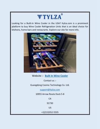 Built in Wine Cooler | Itylza.com