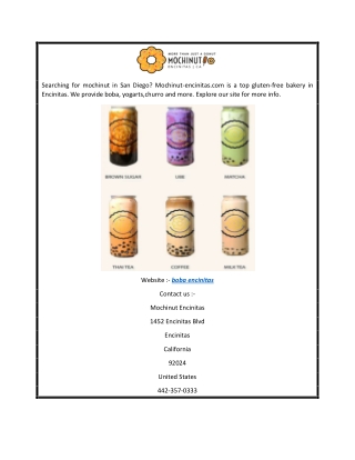 Boba Encinitas  Mochinut-encinitas.com