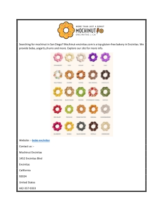 Boba Encinitas  Mochinut-encinitas.com