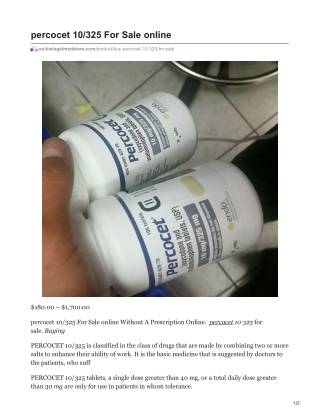 Percocet 10