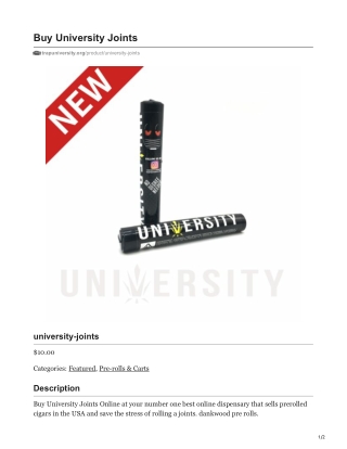 University Joints