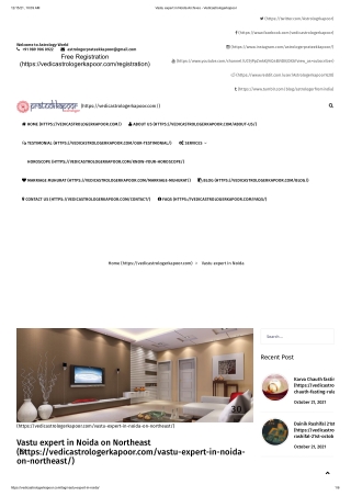 Contact the Best Vastu Consultant in Noida |  91-9899060922