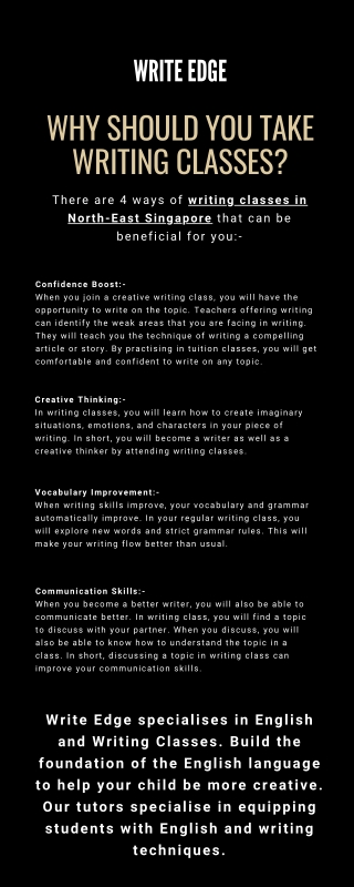 Why Should You Take Writing Classes