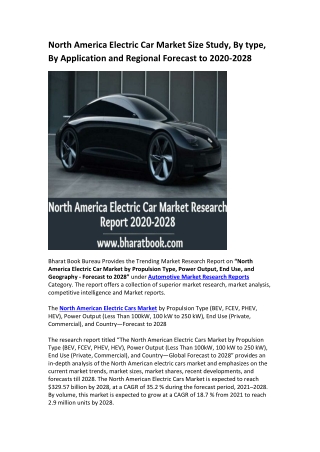 North America Electric Car Market Research Report 2020-2028