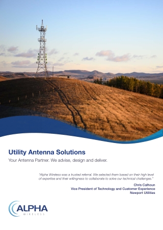 Antennas for Utility Private LTE Networks By Alpha Wireless