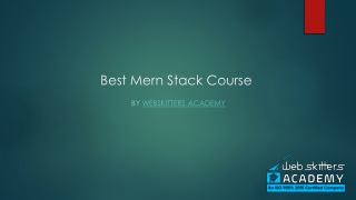 MERN Stack course