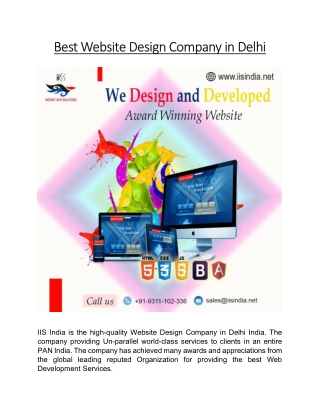 Best Website Design Company in Delhi