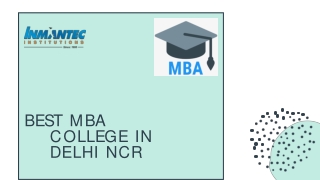 Best MBA College in Delhi NCR