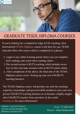 Graduate TESOL Diploma Courses