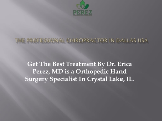 The Professional Chiropractor In Dallas USA