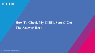 How To Check My CIBIL Score Get The Answer Here