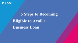 5 Steps to Becoming Eligible to Avail a Business Loan