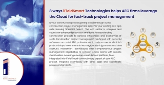 8 ways iFieldSmart Technologies helps AEC firms  leverage the Cloud