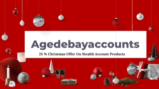 Exciting Agedebayaccounts Christmas Offer 2021