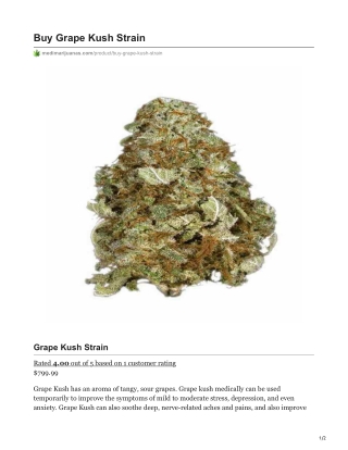 Grape Kush Strain