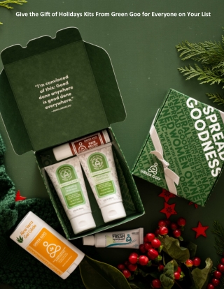 Give the Gift of Holidays Kits From Green Goo for Everyone on Your List