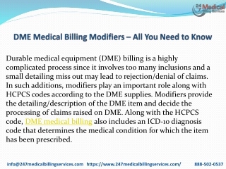 DME Medical Billing Modifiers – All You Need to Know PDF
