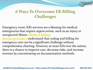 6 Ways To Overcome ER Billing Challenges PDF1