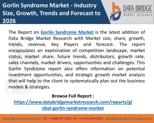 Gorlin Syndrome Market 2021 Global Industry Size, Share, Growth, Revenue