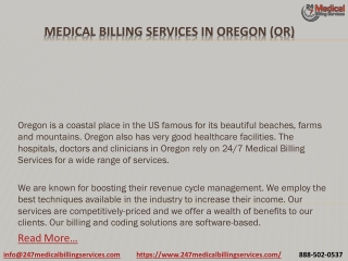Medical Billing Services in Oregon (OR)