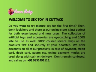 Sex Toys In Cuttack | Securesextoy | Call 9831491115