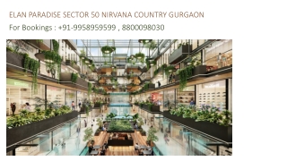 Elan Paradise Nirvana Country Gurgaon, Elan Paradise Assured Return Plan, 995895