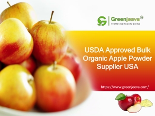 USDA Approved Bulk Organic Apple Powder Supplier USA