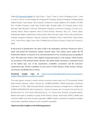 EV Connectors Market